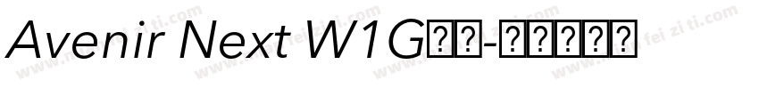 Avenir Next W1G字体字体转换